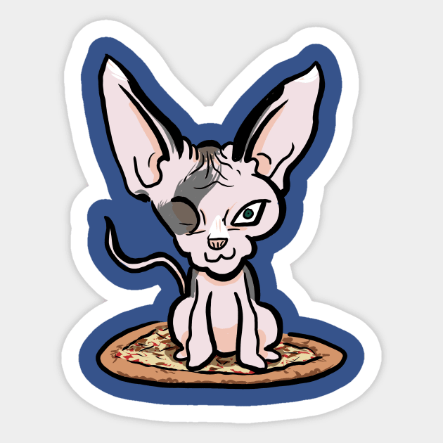 Cheese Pizza Sticker by John Caden 64